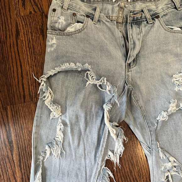 Size 24 One teaspoon cropped light washed jeans - Picture 4 of 7